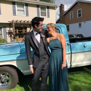 Long, Forrest Green, Prom/Cocktail Dress
